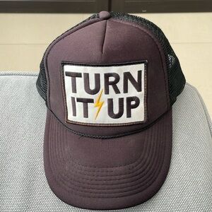 Aviator nation turned it up, trucker hat